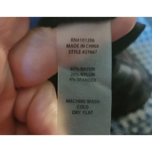 Soft Surroundings Petite Womens Elastic Waist Metallic Floral Sheen Pants 6P - Picture 7 of 7